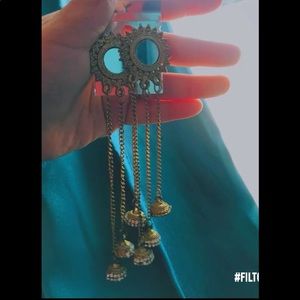 Vintage Mirrored Earrings